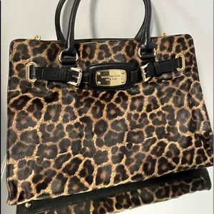 Michael Kors Animal Print Satchel\Soulder Bag